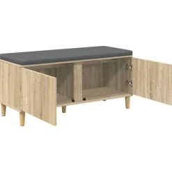 vidaXL Bancos-Banco de entrada con cojín 100 x 38 x 46 cm