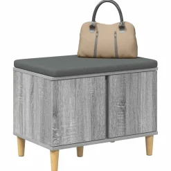 vidaXL Bancos-Banco de entrada con cojín 60 x 38 x 46 cm