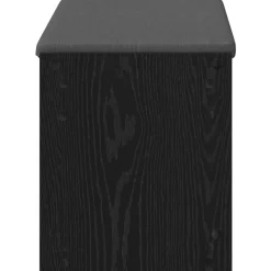 vidaXL Bancos-Banco de entrada con cojín Roble Negro 83 x 38 x 45 cm