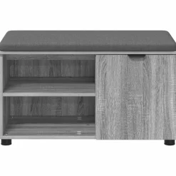vidaXL Bancos-Banco de entrada con cojín 80 x 38 x 46 cm