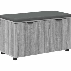 vidaXL Bancos-Banco de entrada con cojín 80 x 38 x 46 cm
