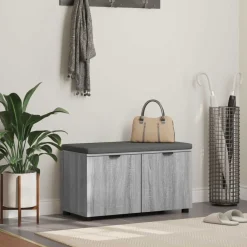 vidaXL Bancos-Banco de entrada con cojín 80 x 38 x 46 cm