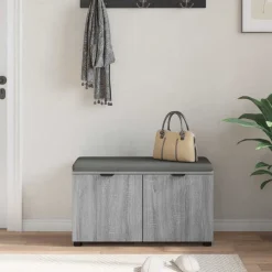 vidaXL Bancos-Banco de entrada con cojín 80 x 38 x 46 cm