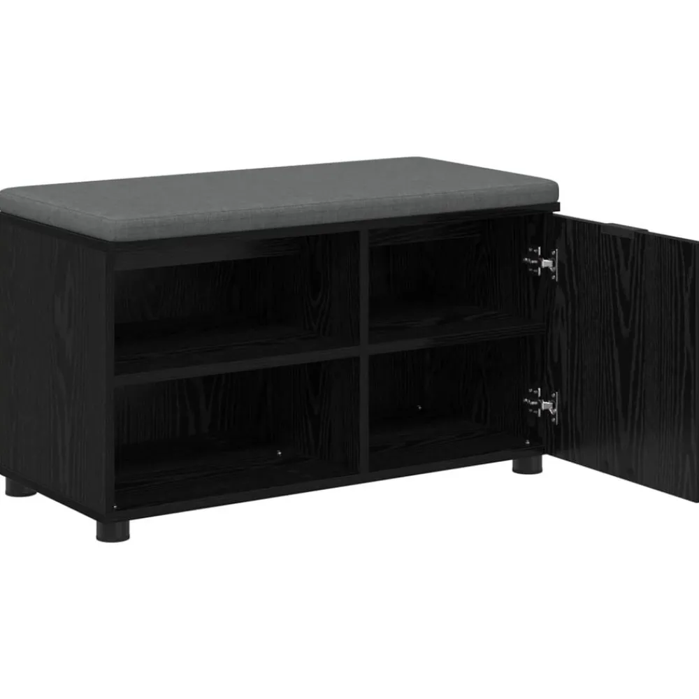 vidaXL Bancos-Banco de entrada con cojín 80 x 38 x 46 cm
