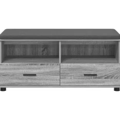 vidaXL Bancos-Banco de entrada con cojín 100 x 38 x 46 cm