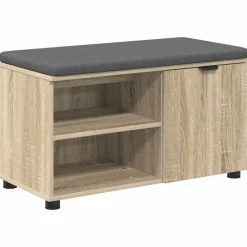 vidaXL Bancos-Banco de entrada con cojín 80 x 38 x 46 cm