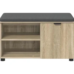 vidaXL Bancos-Banco de entrada con cojín 80 x 38 x 46 cm