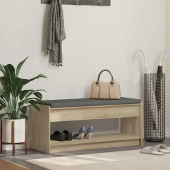 vidaXL Bancos-Banco de entrada con cojín 103 x 38 x 45 cm