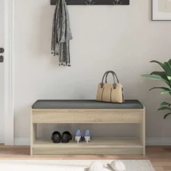 vidaXL Bancos-Banco de entrada con cojín 103 x 38 x 45 cm