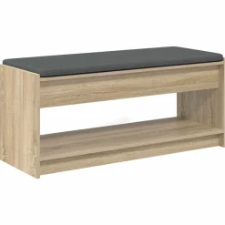 vidaXL Bancos-Banco de entrada con cojín 103 x 38 x 45 cm