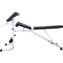 vidaXL Banco de entrenamiento con soporte de pesas y mancuernas 60,5kg Clearance