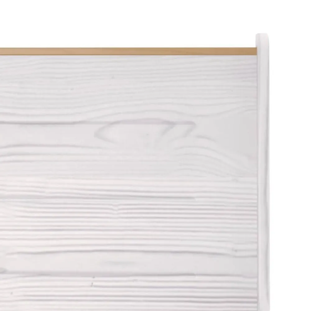vidaXL Banco de esquina REINE madera maciza pino marrón blanco 151 cm marrón miel y blanco Best