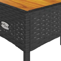 vidaXL Muebles De Jardín-Banco de jardín 2 plazas con cojines y mesa ratán PE
