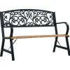 vidaXL Muebles De Jardín-Banco de jardín de madera 120 cm