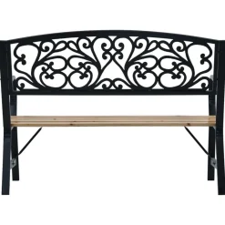 vidaXL Muebles De Jardín-Banco de jardín de madera 120 cm