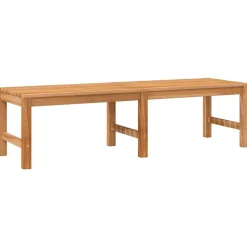 vidaXL Muebles De Jardín-Banco de jardín de madera maciza de teca 150 cm