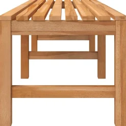 vidaXL Muebles De Jardín-Banco de jardín de madera maciza de teca 150 cm