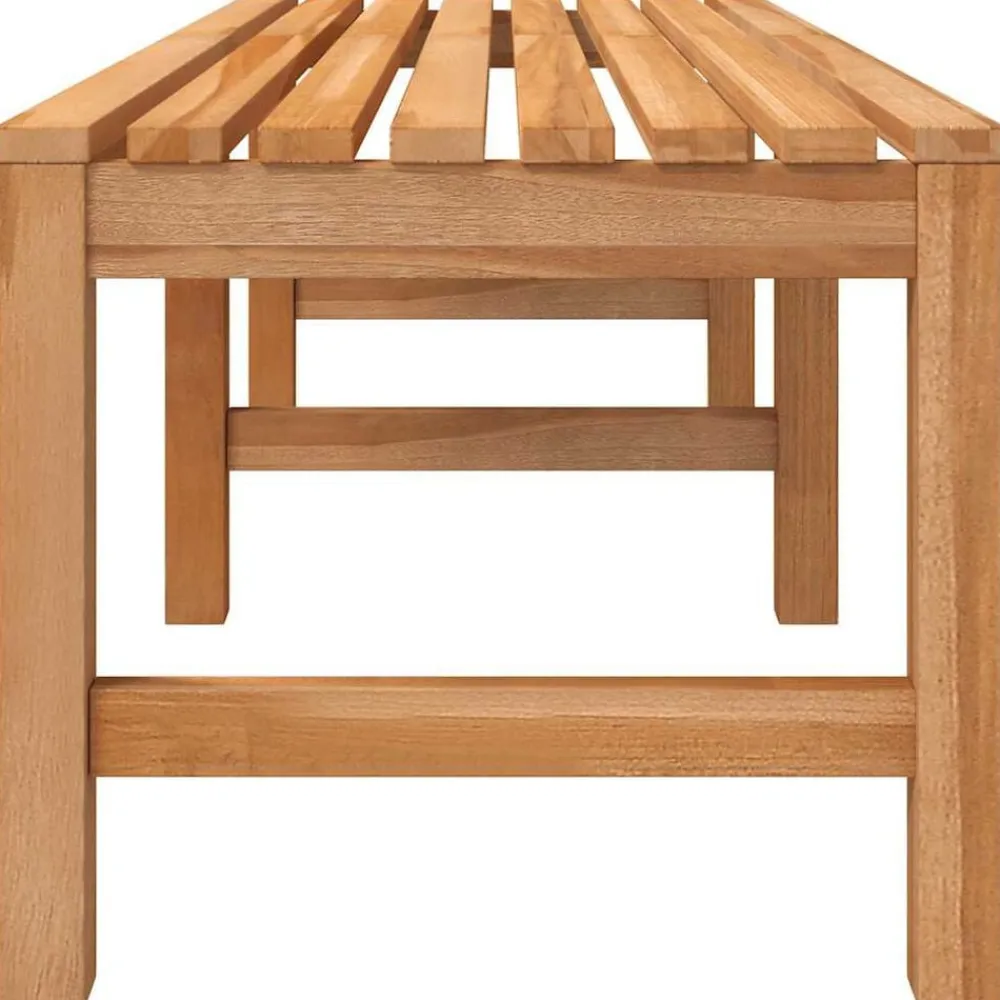 vidaXL Muebles De Jardín-Banco de jardín de madera maciza de teca 150 cm