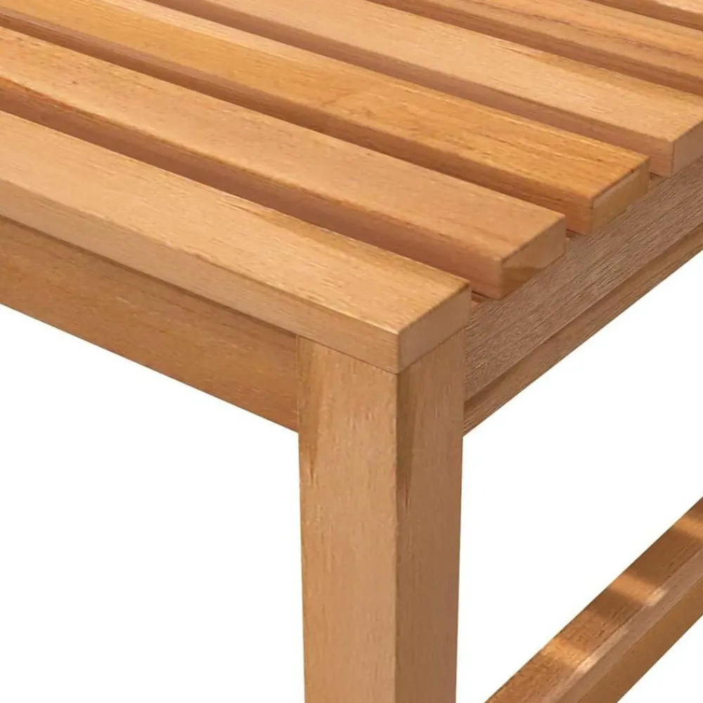 vidaXL Muebles De Jardín-Banco de jardín de madera maciza de teca 150 cm