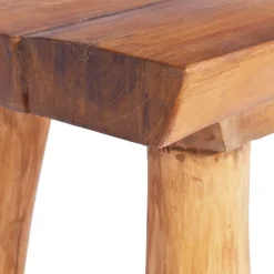 vidaXL Banco de jardín de madera maciza de teca 80 cm