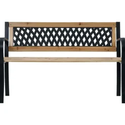vidaXL Banco de jardín de madera 120 cm New