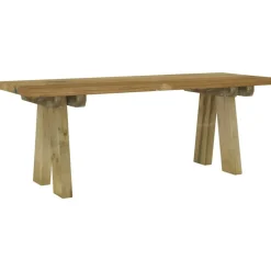vidaXL Muebles De Jardín-Banco de jardín madera maciza de pino impregnada 110 cm