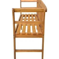 vidaXL Banco de jardín madera maciza de acacia 157 cm Discount