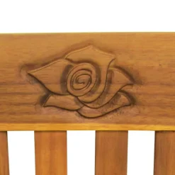 vidaXL Banco de jardín madera maciza de acacia 157 cm Discount