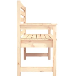 vidaXL Banco de jardín madera maciza de pino 109x48x91,5 cm Pino natural Outlet