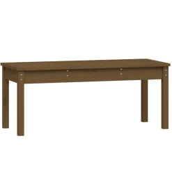 vidaXL Banco de jardín madera maciza pino marrón miel 109x44x45 cm Pino marr&oacute;n miel Best
