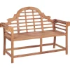vidaXL Banco de jardín madera maciza de teca 127x58,5x92,5 cm Discount