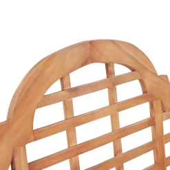 vidaXL Banco de jardín madera maciza de teca 127x58,5x92,5 cm Discount