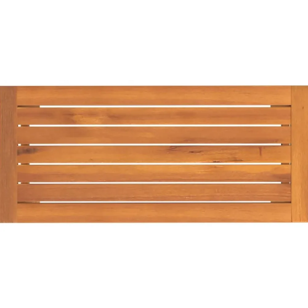 vidaXL Banco de jardín madera maciza de acacia 80x35x45 cm New