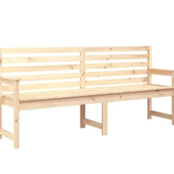 vidaXL Muebles De Jardín-Banco de jardín madera maciza de pino 203,5x48x91,5 cm