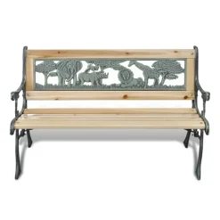 vidaXL Muebles De Jardín-Banco de jardín para niños madera 84 cm