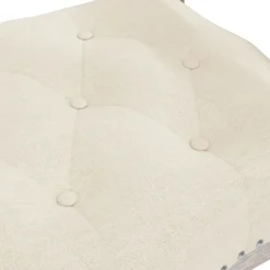 vidaXL Banco de lino 110x45x60 cm Beige Hot