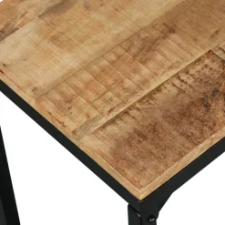 vidaXL Banco de madera maciza de mango 110x35x45 cm Marrón Online