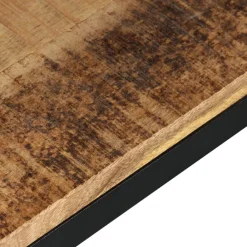 vidaXL Banco de madera maciza de mango 110x35x45 cm Marrón Online