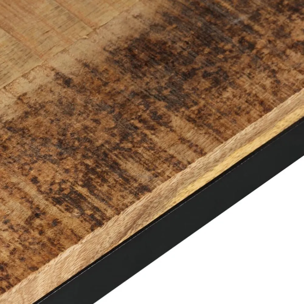 vidaXL Banco de madera maciza de mango 110x35x45 cm Marrón Online