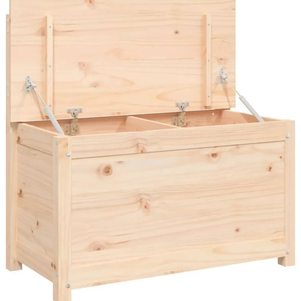 vidaXL Banco de madera maciza de pino 80x41x77 cm Natural Best