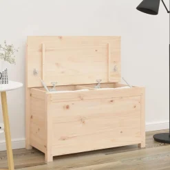 vidaXL Banco de madera maciza de pino 80x41x77 cm Natural Best