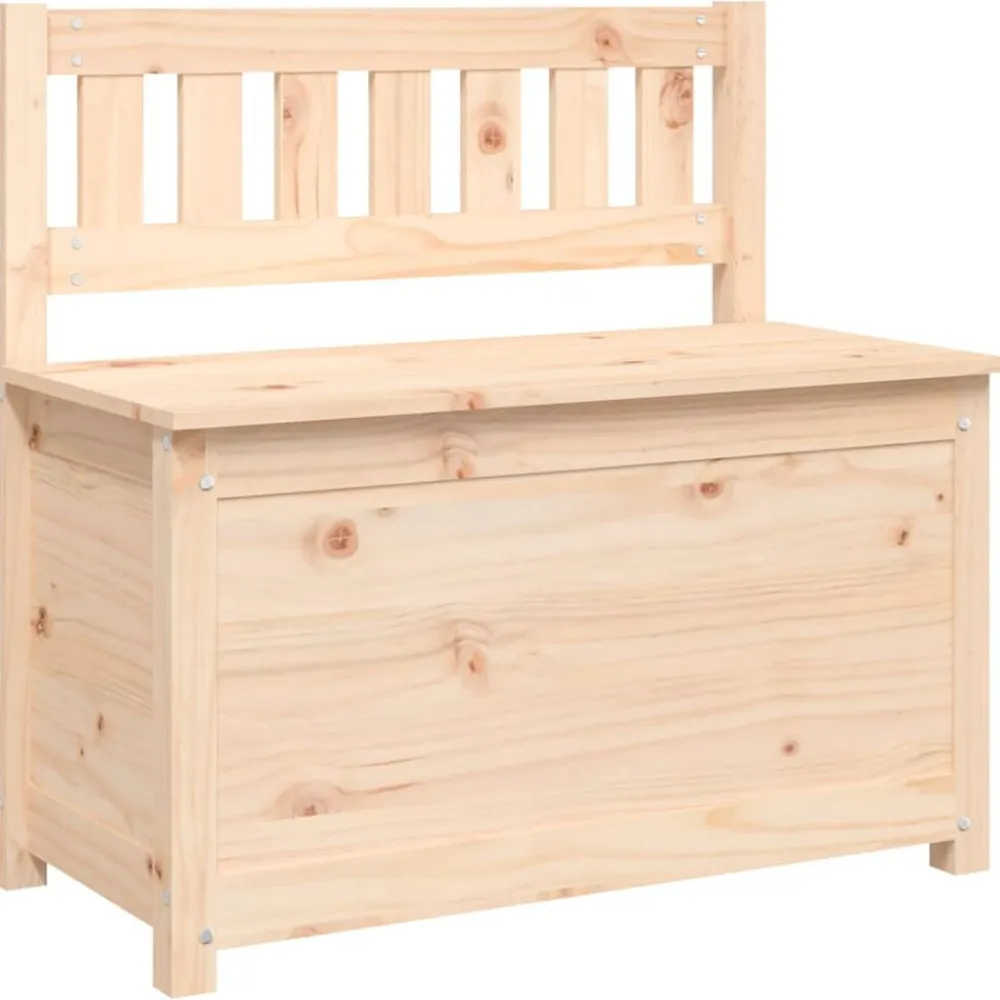 vidaXL Banco de madera maciza de pino 80x41x77 cm Natural Best