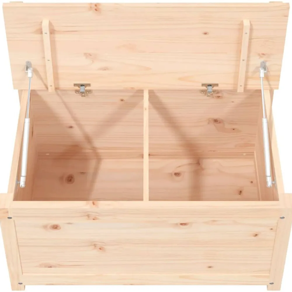 vidaXL Banco de madera maciza de pino 80x41x77 cm Natural Best