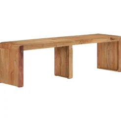 vidaXL Bancos-Banco de madera maciza de acacia 160x38x45 cm