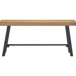 vidaXL Bancos-Banco de madera maciza de teca 110 cm