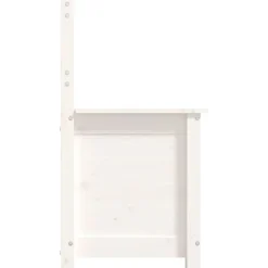 vidaXL Bancos-Banco de madera maciza de pino 80x41x77 cm