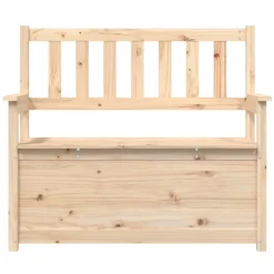 vidaXL Banco de madera maciza de pino 112,5x51,5x96,5 cm Natural Best