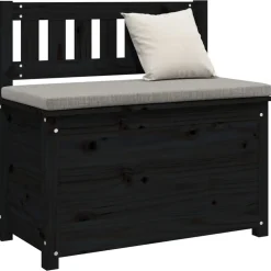vidaXL Bancos-Banco de madera maciza de pino 80x41x77 cm
