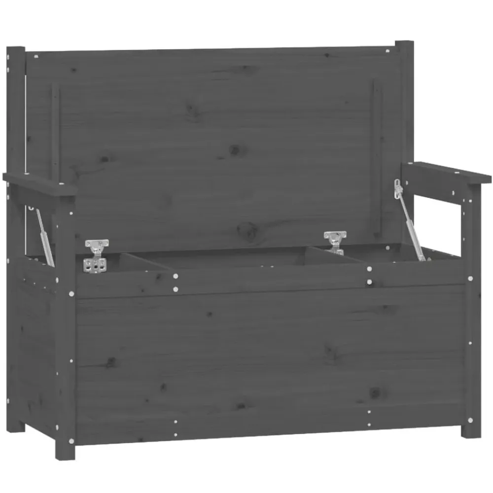 vidaXL Bancos-Banco de madera maciza de pino 112,5x51,5x96,5 cm