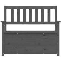 vidaXL Bancos-Banco de madera maciza de pino 112,5x51,5x96,5 cm